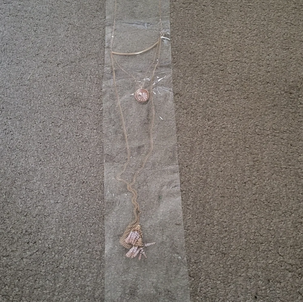 Mia Studio Boho Light Pink Gemstone & Beaded Necklace & Earring Matching Set